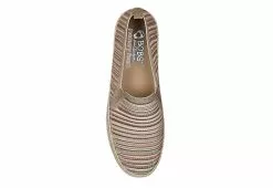 Skechers Womens Flexpadrille 3.0 Serene Sweetie Slip On Sneaker - Taupe -Shoes Shop US 01 106895 03