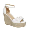Michael By Michael Shannon Womens Baye Wedge Sandal - White -Shoes Shop US 01 107019 00