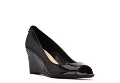 Nine West Womens Cape 9x9 Wedge - Black