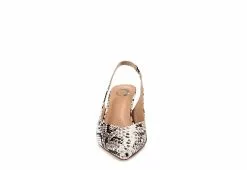 Journee Collection Womens Mikoa Pump - Ivory -Shoes Shop US 01 107281 02