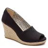 Toms Womens Michelle Wedge - Black -Shoes Shop US 01 107378 00