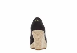 Toms Womens Michelle Wedge - Black -Shoes Shop US 01 107378 02