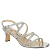 N By Nina Womens Bloom Sandal - Silver -Shoes Shop US 01 107405 00