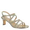 N By Nina Womens Bloom Sandal - Champagne -Shoes Shop US 01 107406 00
