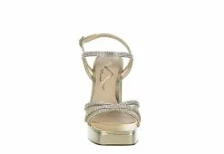 N By Nina Womens Sevyn Platform Sandal - Gold -Shoes Shop US 01 107409 02