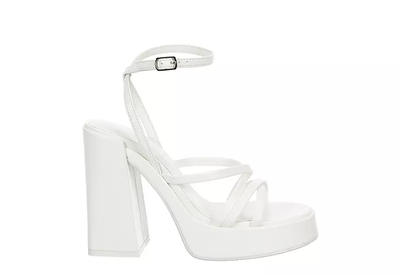 Madden Girl Womens Aces Platform Sandal - White 4 Madden Girl Womens Aces Platform Sandal - White - Image 2