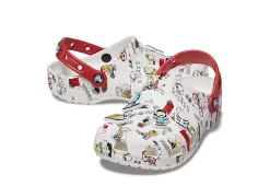 Crocs Unisex Peanuts Classic Clog - White