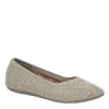 Skechers Womens Cleo 2.0 Knitty Witty Flat - Taupe -Shoes Shop US 01 107722 00