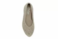 Skechers Womens Cleo 2.0 Knitty Witty Flat - Taupe 14 Skechers Womens Cleo 2.0 Knitty Witty Flat - Taupe -Shoes Shop US 01 107722 05