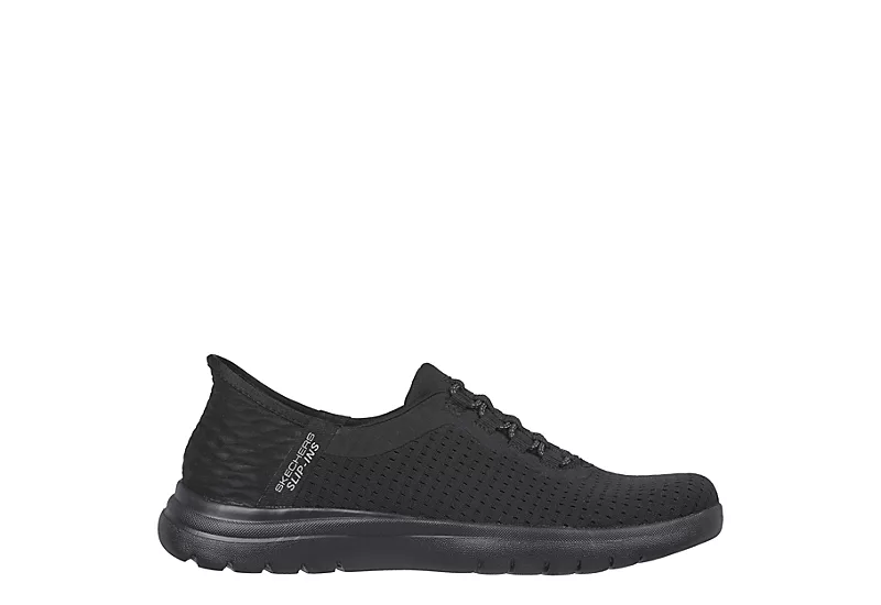 Skechers Womens Slip-ins On-the-go Flex Clever Sneaker - Black 4 Skechers Womens Slip-ins On-the-go Flex Clever Sneaker - Black - Image 2