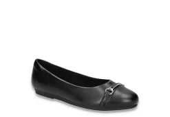 Easy Street Womens Asher Flat - Black