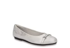 Easy Street Womens Asher Flat - Silver