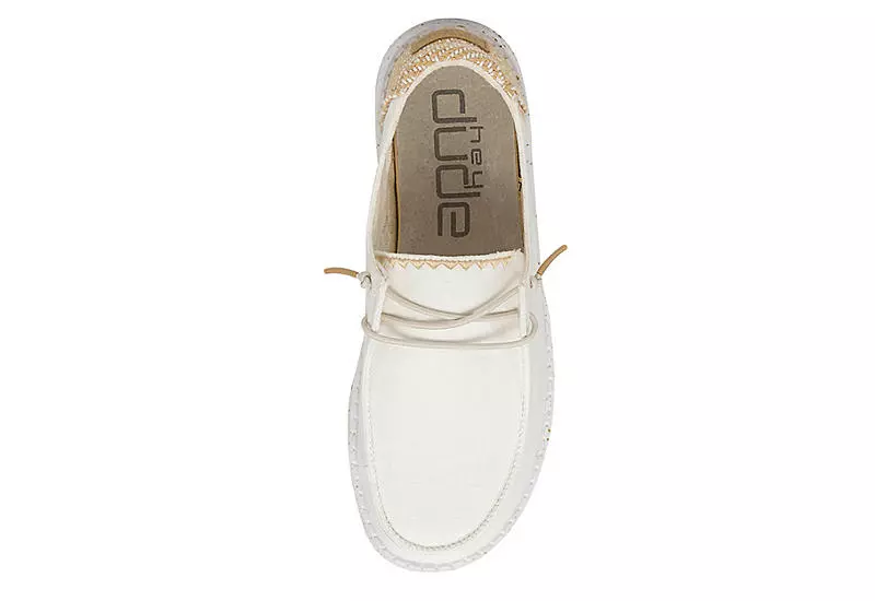 Heydude Womens Wendy Slip On Sneaker - White 7 Heydude Womens Wendy Slip On Sneaker - White - Image 5