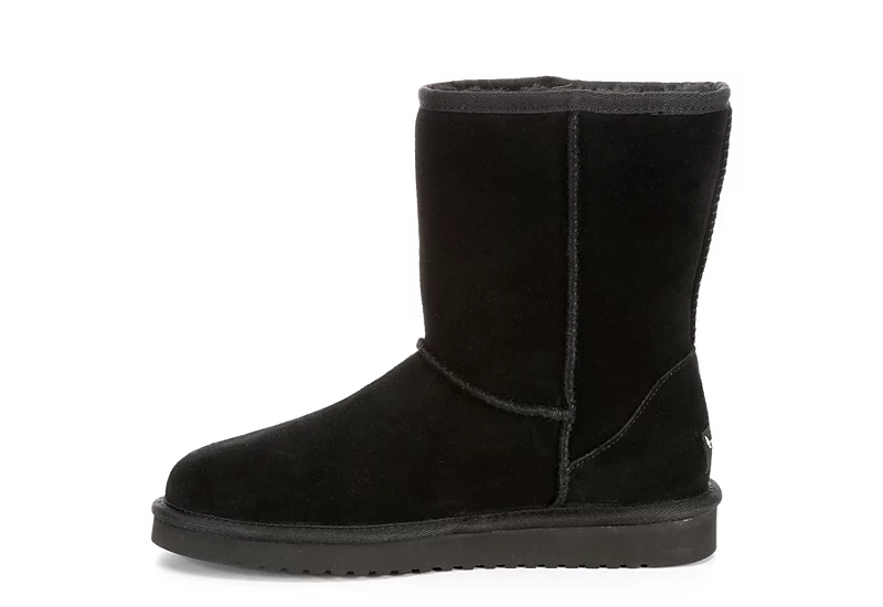 Koolaburra By Ugg Womens Koola Short Fur Boot - Black 6 Koolaburra By Ugg Womens Koola Short Fur Boot - Black - Image 4
