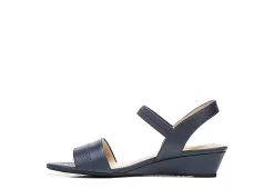 Lifestride Womens Yuma Wedge Sandal - Navy -Shoes Shop US 01 201297 03