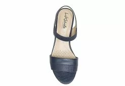 Lifestride Womens Yuma Wedge Sandal - Navy -Shoes Shop US 01 201297 05