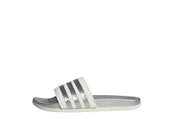 Adidas Womens Adilette Comfort Slide Sandal - White -Shoes Shop US 01 202095 02