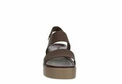 Crocs Womens Brooklyn Platform Wedge Sandal - Mocha -Shoes Shop US 01 202250 02