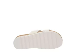 Reef Womens Banded Horizon Hi Slide Sandal - White -Shoes Shop US 01 202350 06