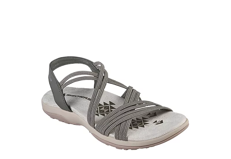 Skechers Womens Reggae Slim Takes Two Womens Sandal - Olive 3 Skechers Womens Reggae Slim Takes Two Womens Sandal - Olive