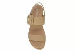 Michael By Michael Shannon Womens Kira Platform Sandal - Beige -Shoes Shop US 01 202470 06