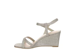 Maripé Maripe Womens Lexie Wedge Sandal - Silver -Shoes Shop US 01 202476 03