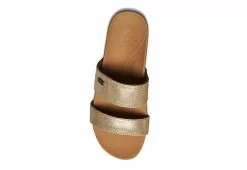 Reef Womens Banded Horizon Hi Slide Sandal - Champagne -Shoes Shop US 01 202484 02