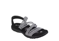 Skechers Womens Reggae Slim - Sweet Route Womens Sandal - Black