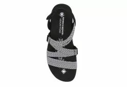 Skechers Womens Reggae Slim - Sweet Route Womens Sandal - Black -Shoes Shop US 01 202492 03