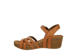 Bjorndal Womens Lily Wedge Sandal - Tan -Shoes Shop US 01 202508 03