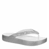 Crocs Womens Classic Platform Flip Flop Sandal - White