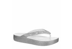 Crocs Womens Classic Platform Flip Flop Sandal - White
