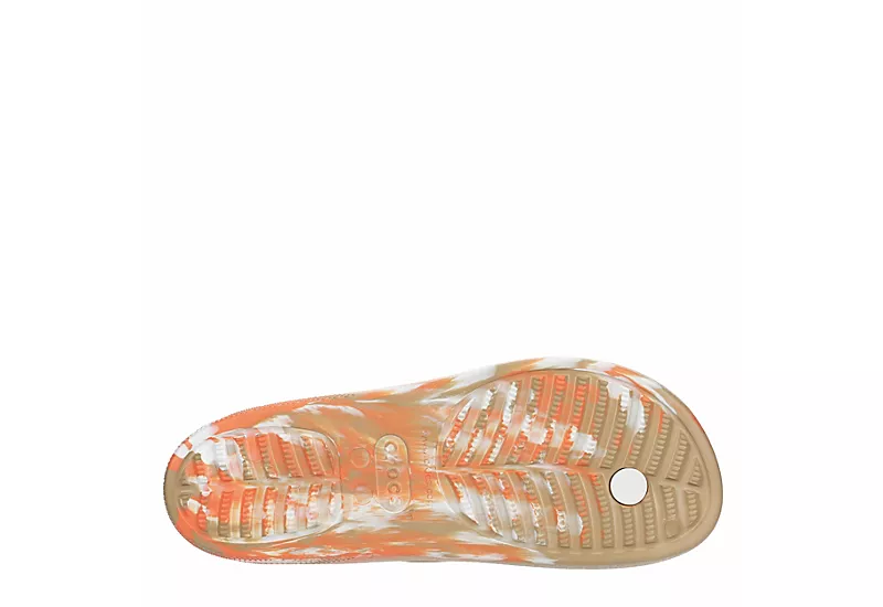 Crocs Womens Classic Platform Flip Flop Sandal - Orange 9 Crocs Womens Classic Platform Flip Flop Sandal - Orange - Image 7