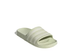 Adidas Womens Adilette Aqua Slide Sandal - Pale Green