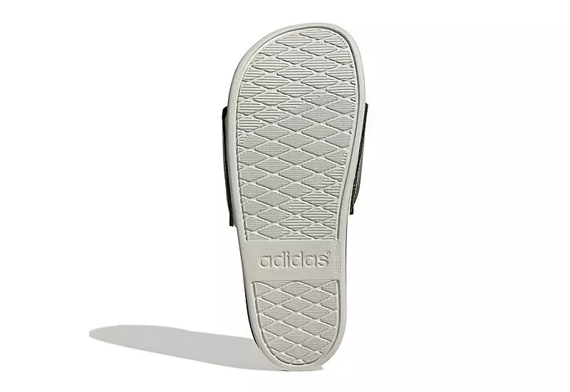 Adidas Womens Adilette Comfort Slide Sandal - Grey 7 Adidas Womens Adilette Comfort Slide Sandal - Grey - Image 5