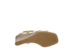 Maripé Maripe Womens Lexie Wedge Sandal - Gold -Shoes Shop US 01 202778 06