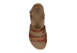 Skechers Womens Beverlee-delicate Glow Wedge Sandal - Cognac -Shoes Shop US 01 202852 03