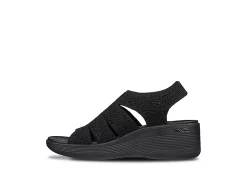 Skechers Womens Pier Lite-memory Maker Sandal - Black -Shoes Shop US 01 203055 03