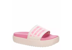Adidas Womens Adilette Platform Slide Sandal - Pink