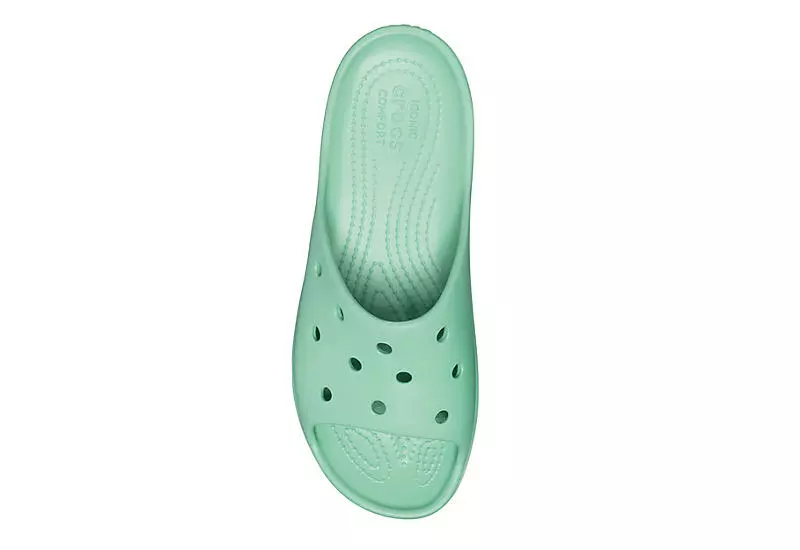 Crocs Womens Classic Platform Slide Sandal - Pale Green 6 Crocs Womens Classic Platform Slide Sandal - Pale Green - Image 4