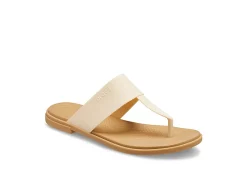 Crocs Womens Tulum Flip Flop Sandal - Off White