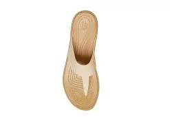 Crocs Womens Tulum Flip Flop Sandal - Off White -Shoes Shop US 01 203140 04