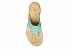 Crocs Womens Tulum Flip Flop Sandal - Pale Green -Shoes Shop US 01 203141 04