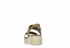 Crocs Womens Brooklyn Platform Wedge Sandal - Khaki -Shoes Shop US 01 203162 04