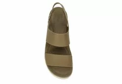 Crocs Womens Brooklyn Platform Wedge Sandal - Khaki -Shoes Shop US 01 203162 05