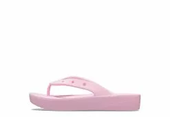Crocs Womens Classic Platform Flip Flop Sandal - Pink -Shoes Shop US 01 203169 02