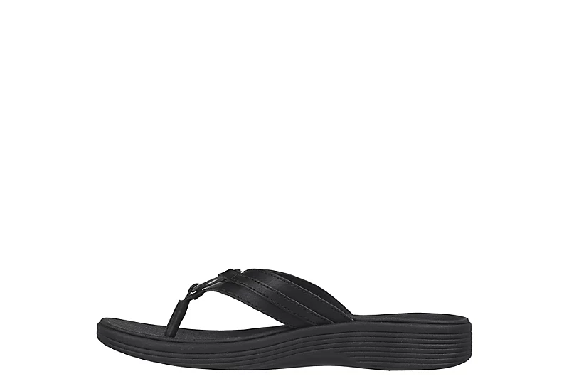 Skechers Womens Arch Fit Maui Sandal - Black 5 Skechers Womens Arch Fit Maui Sandal - Black - Image 3
