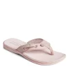 Sperry Womens Seafish Iridescent Sparkle Flip Flop Sandal - Blush