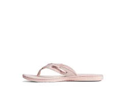 Sperry Womens Seafish Iridescent Sparkle Flip Flop Sandal - Blush -Shoes Shop US 01 203196 03
