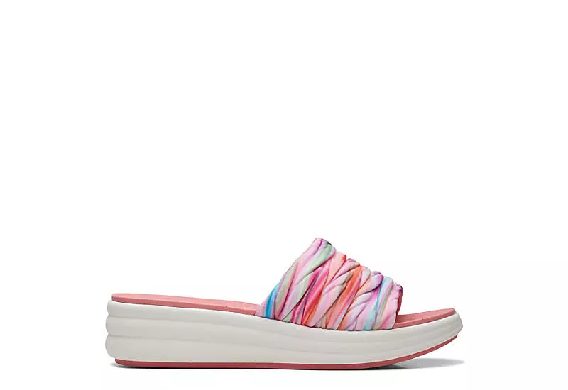 Clarks Womens Drift Petal Slide Sandal - Multicolor 4 Clarks Womens Drift Petal Slide Sandal - Multicolor - Image 2